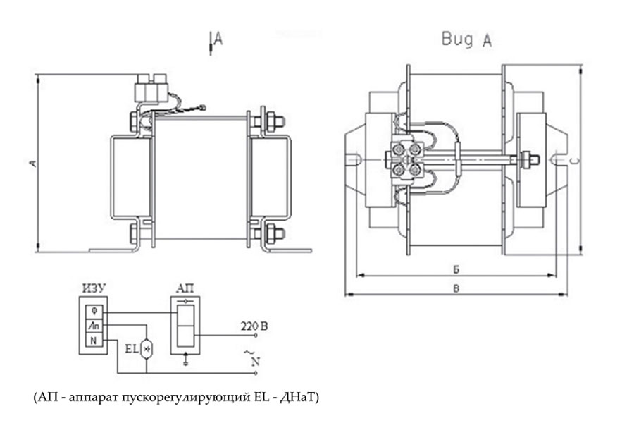 Электрическая схема трансформатора тока ТШП М-0,66 УЗ